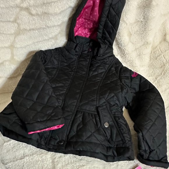 NEW Weatherproof Girls Black Quilted Jacket size 4 - Picture 1 of 5